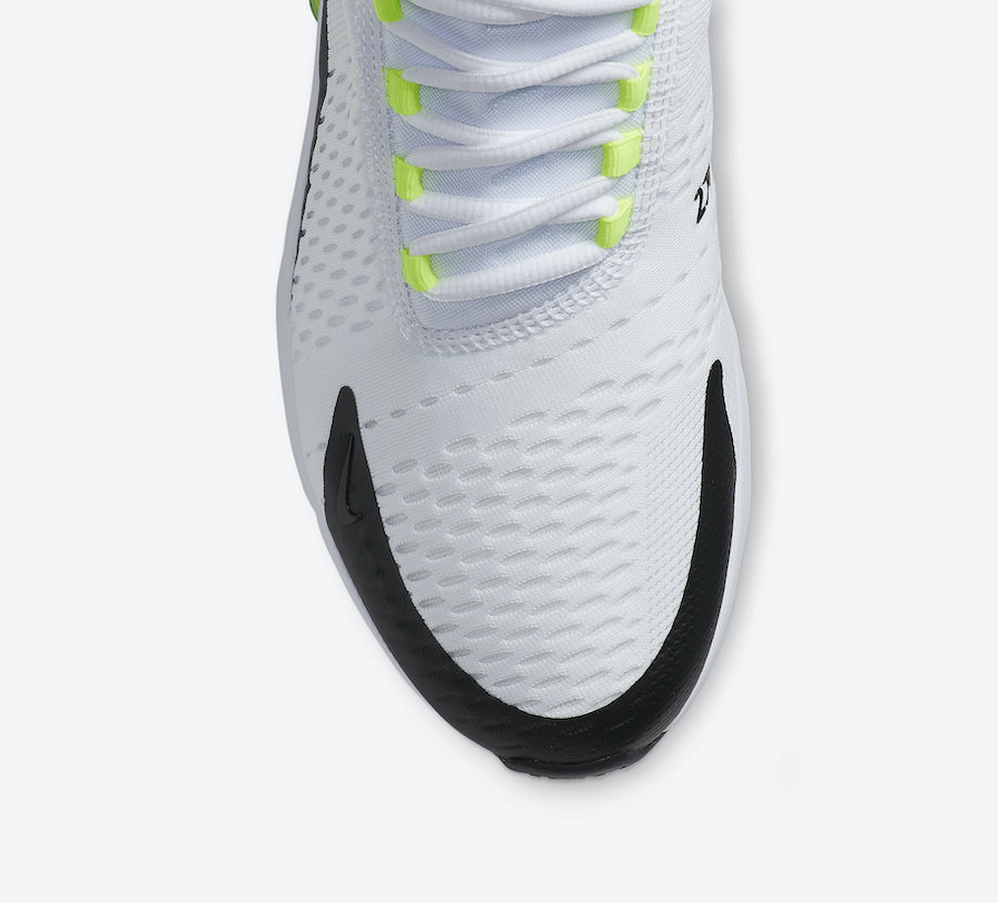 Nike Air Max 270 White Black Volt DC0957-100 Release Date