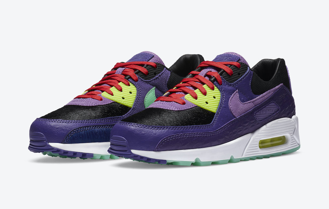 Blossom reptiles Unforgettable Nike Air Max 90 Violet Blend Cheetah CZ5588-001 Release Date - SBD