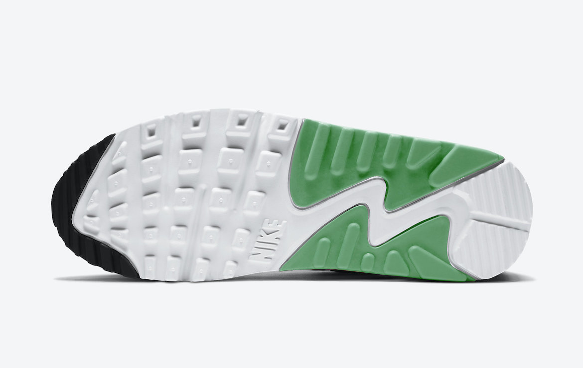 Nike Air Max 90 White Black Green CT1039-101 Release Date