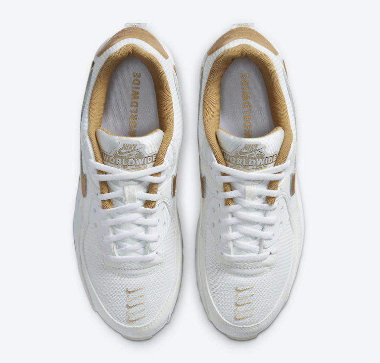 Nike Air Max 90 Worldwide White Gold DA1342-170 Release Date - SBD