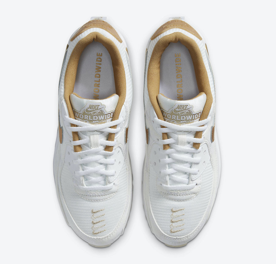 Nike Air Max 90 Worldwide White Gold DA1342-170 Release Date