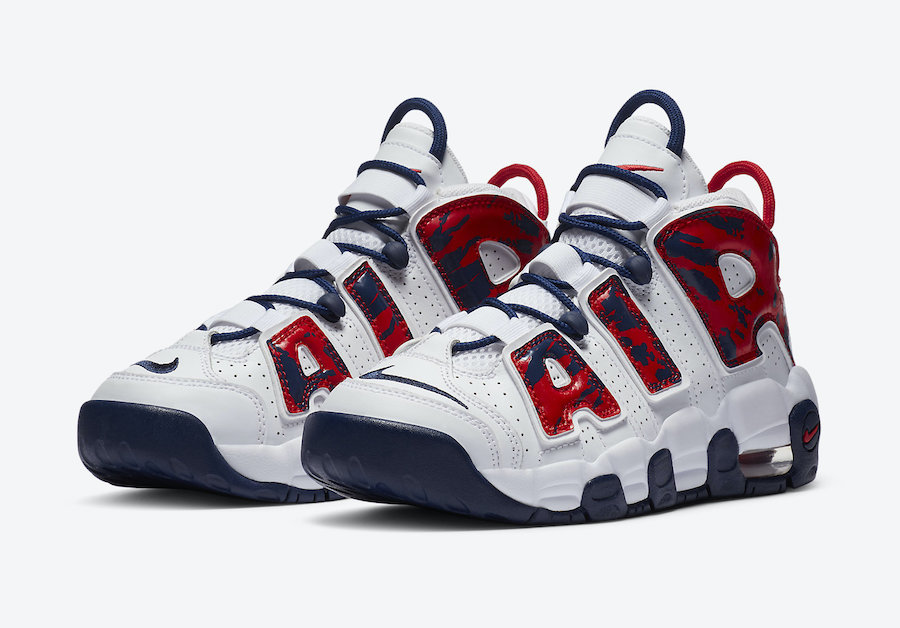 Nike Air More Uptempo Covered in Red 