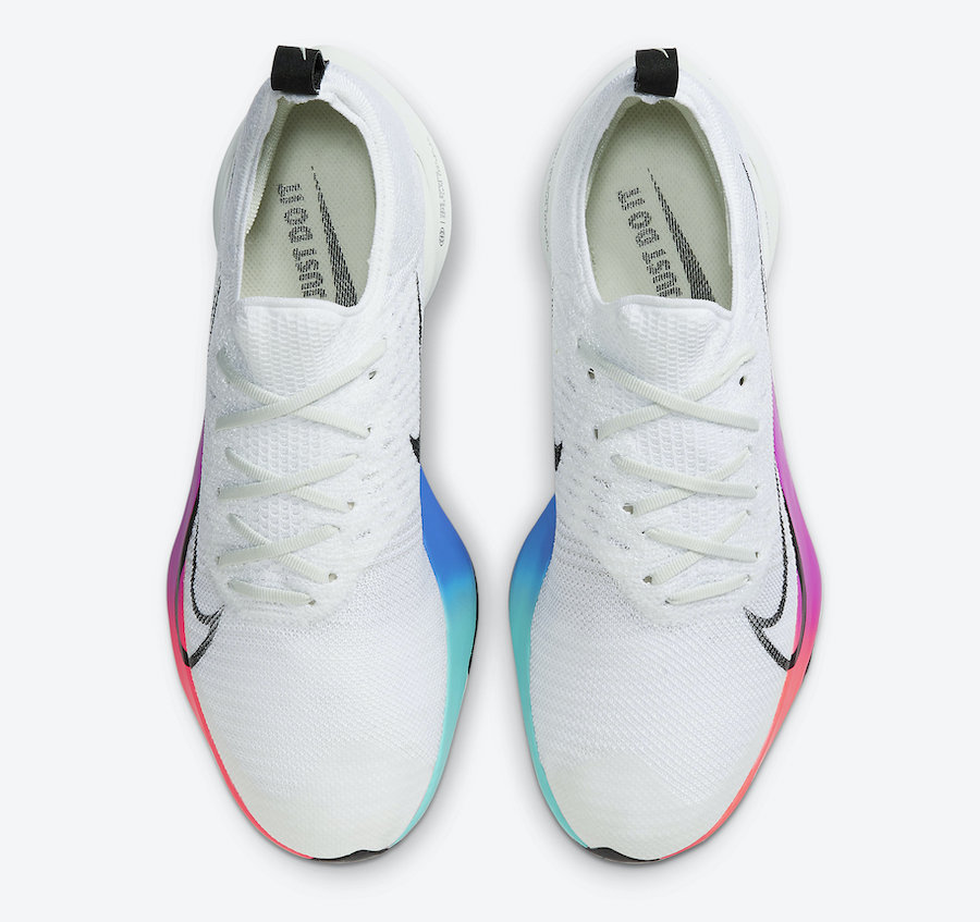 Nike Air Zoom Tempo NEXT% White Violet Crimson Aura CI9923-100 Release Date