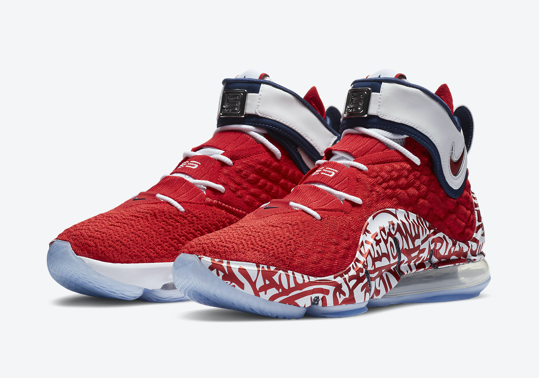 Nike LeBron 17 Red Graffiti Remix CT6047-600 Release Date