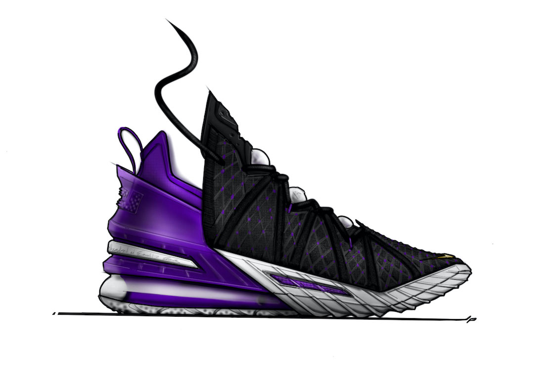 Nike LeBron 18 Sketch