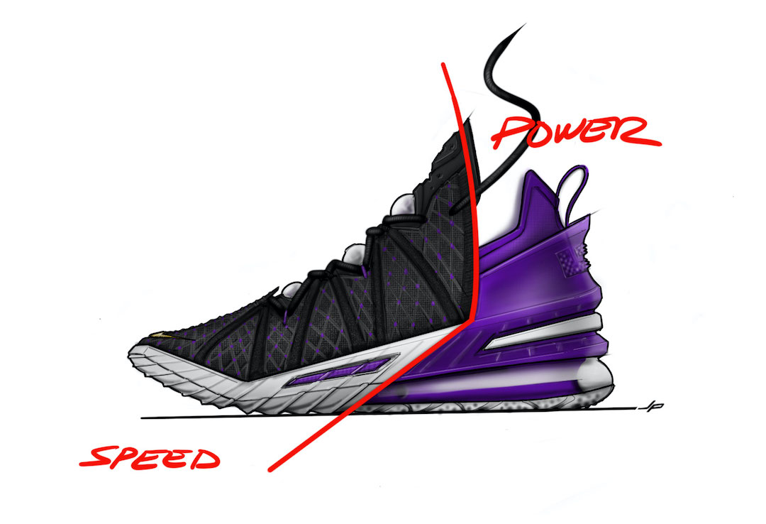 Nike LeBron 18 Sketchs