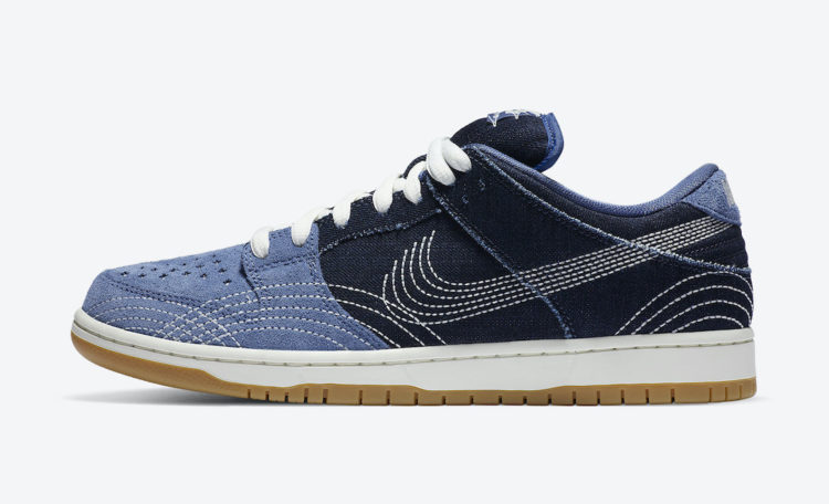 nike sb dunk sashiko denim