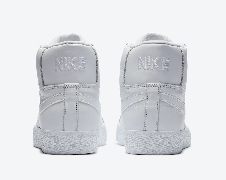 Nike SB Zoom Blazer Mid Triple White 864349-105 Release Date - SBD