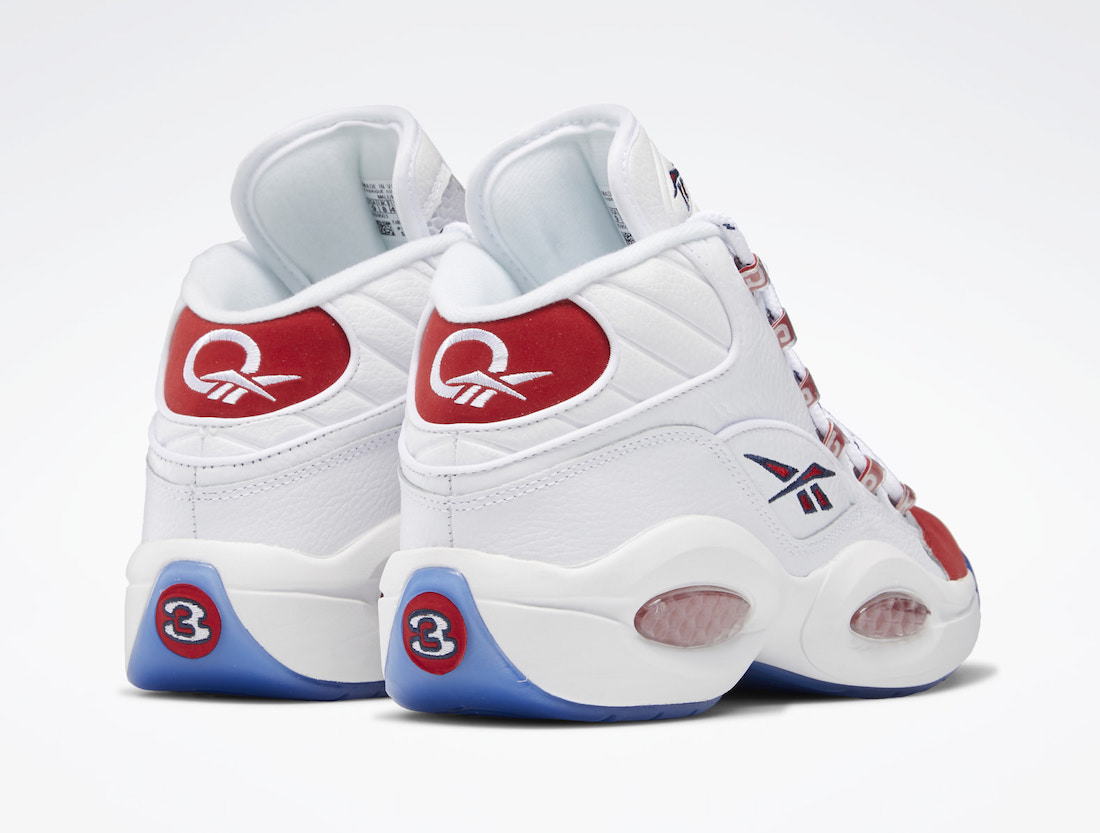 Reebok Question Mid Suede Red Toe 2020 FY1018 Release Date