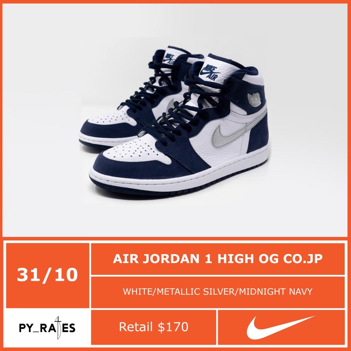 Air Jordan 1 High OG CO JP Midnight Navy Release Date