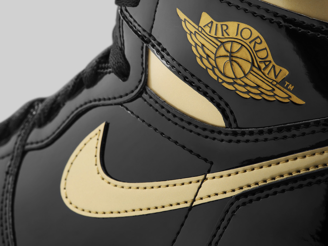 Air Jordan 1 Retro High OG Black Gold 555088-032 Release Date