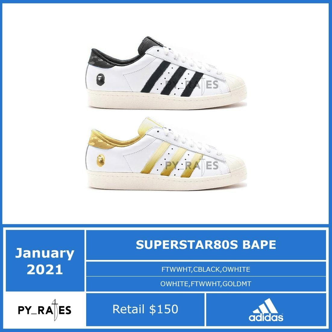 Bape adidas Superstar 80s Release Date