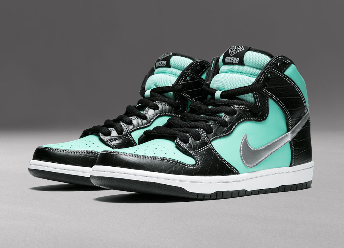 Diamond Supply Co. Nike SB Dunk High Tiffany 653599-400 2014