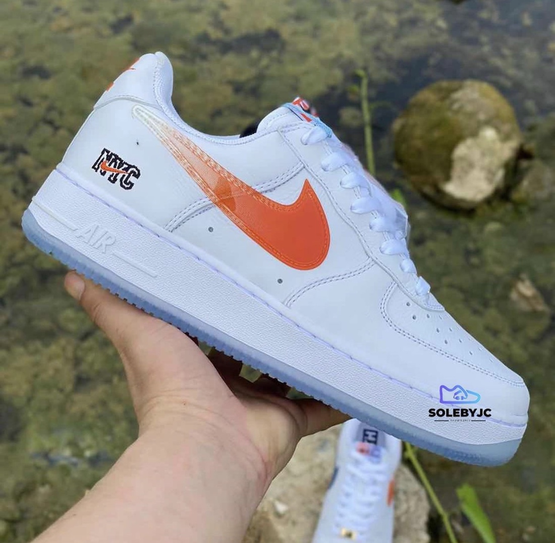 Nike Air Force 1 Low Kith NYC | Size 13, Sneaker in White/Blue/Orange