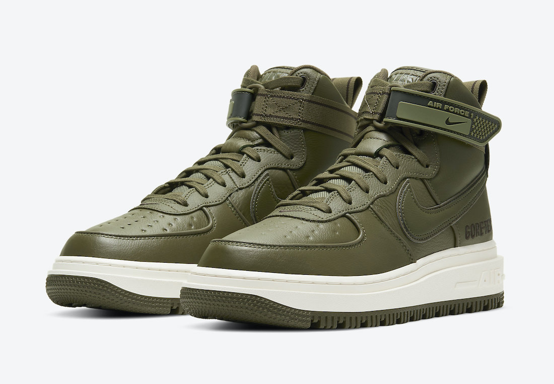 Nike Air Force 1 Gore-Tex Boot Medium Olive CT2815-201 Release Date