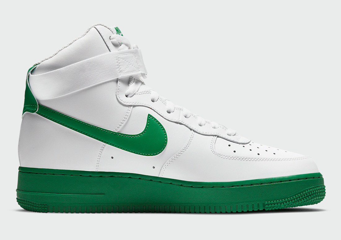 Nike Air Force 1 High White Green CK7794-100 Release Date