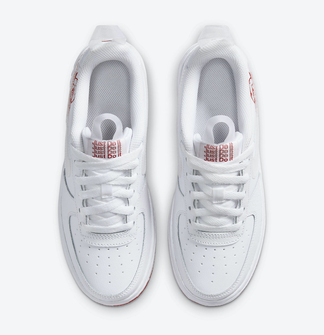 Nike Air Force 1 White University Red Rose CN8534-100 Release Date