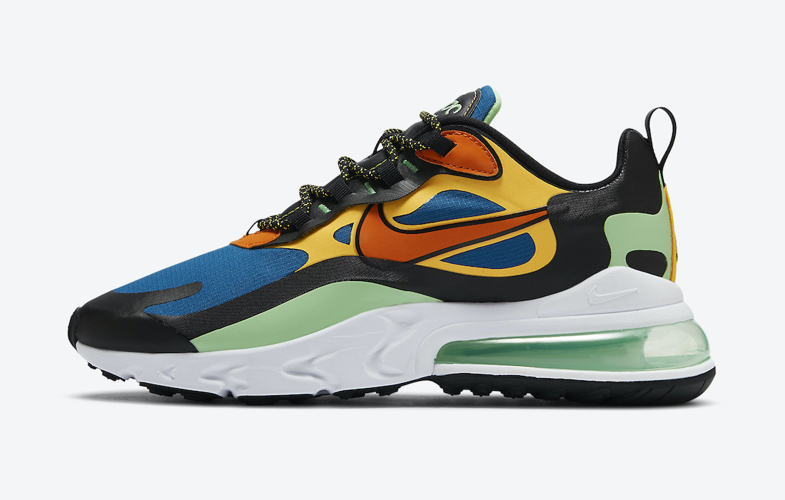 Nike Air Max 270 React Green Abyss Laser Orange CZ7869-300 Release Date