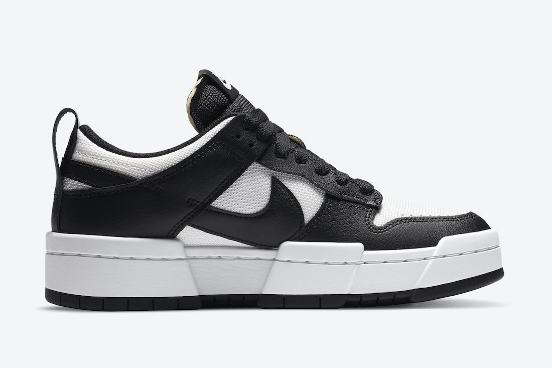 Nike Dunk Low Disrupt Black White CK6654-102 Release Date