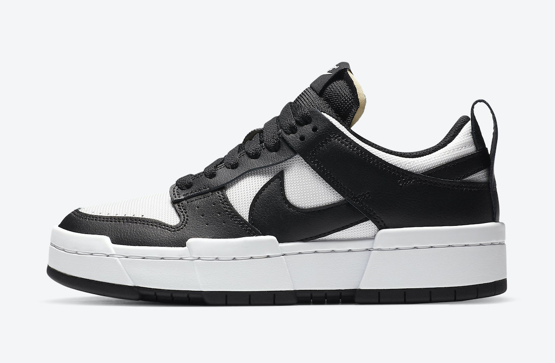 Nike Dunk Low Disrupt Black White CK6654-102 Release Date