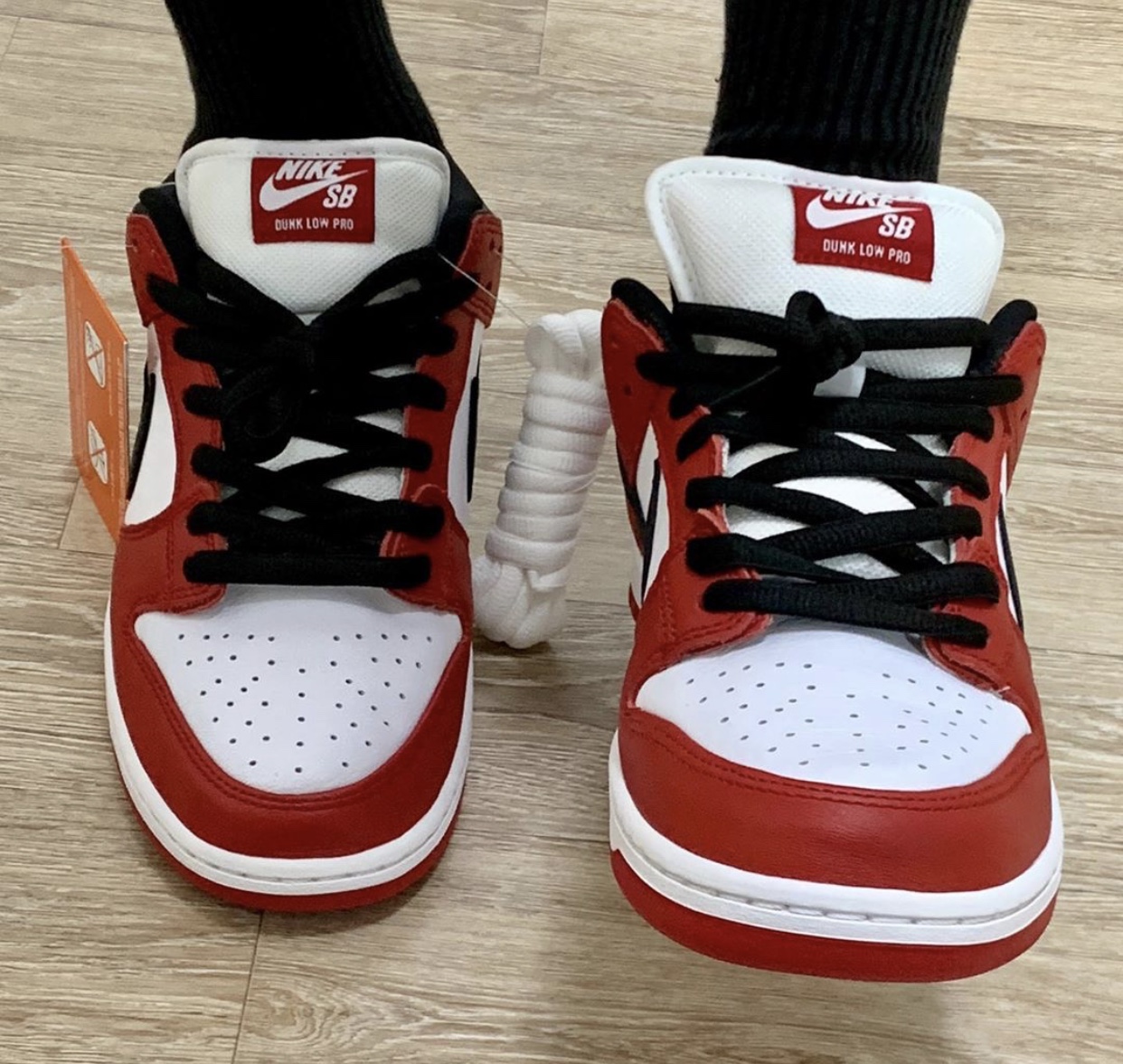 Nike SB Dunk Low Chicago BQ6817-600 Release Date On-Feet