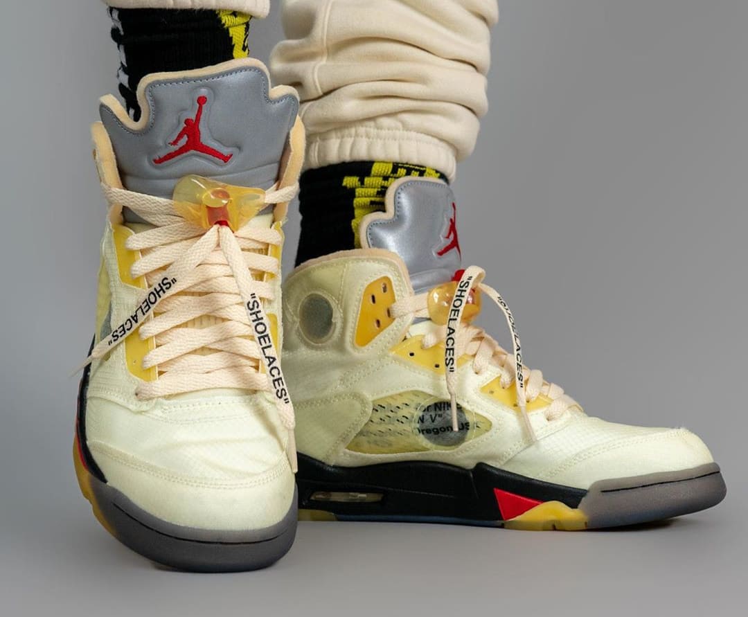 jordan 5 off white stock