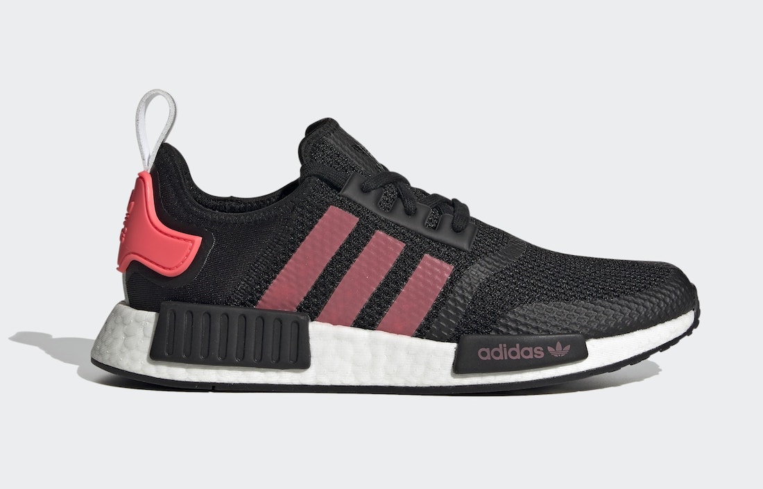adidas NMD R1 Black Signal Pink FV9153 Release Date