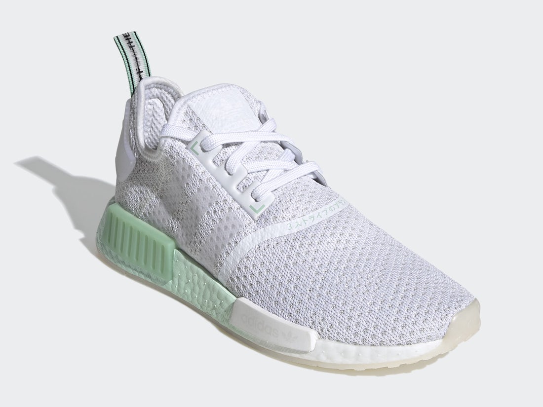 adidas NMD R1 Cloud White Blush Green FV1737 Release Date