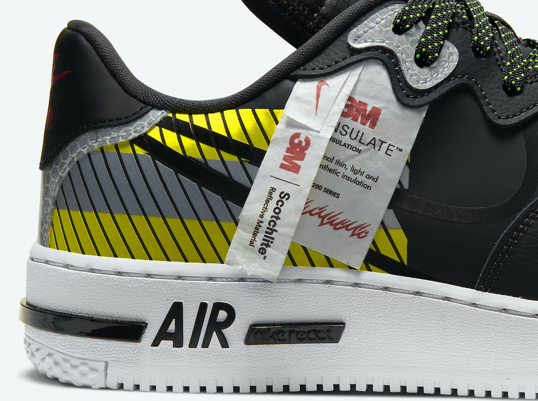 3M Nike Air Force 1 React DMSX CT3316-003 Release Date