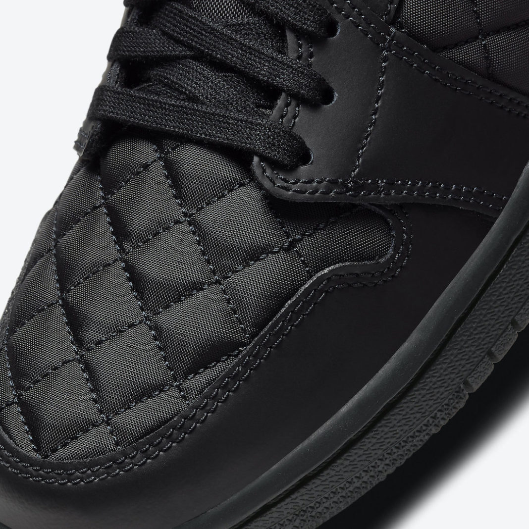 Air Jordan 1 Mid Black Quilted DB6078-001 Release Date - SBD