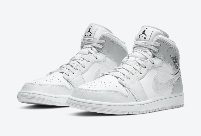 jordan 1 mid grey camo junior