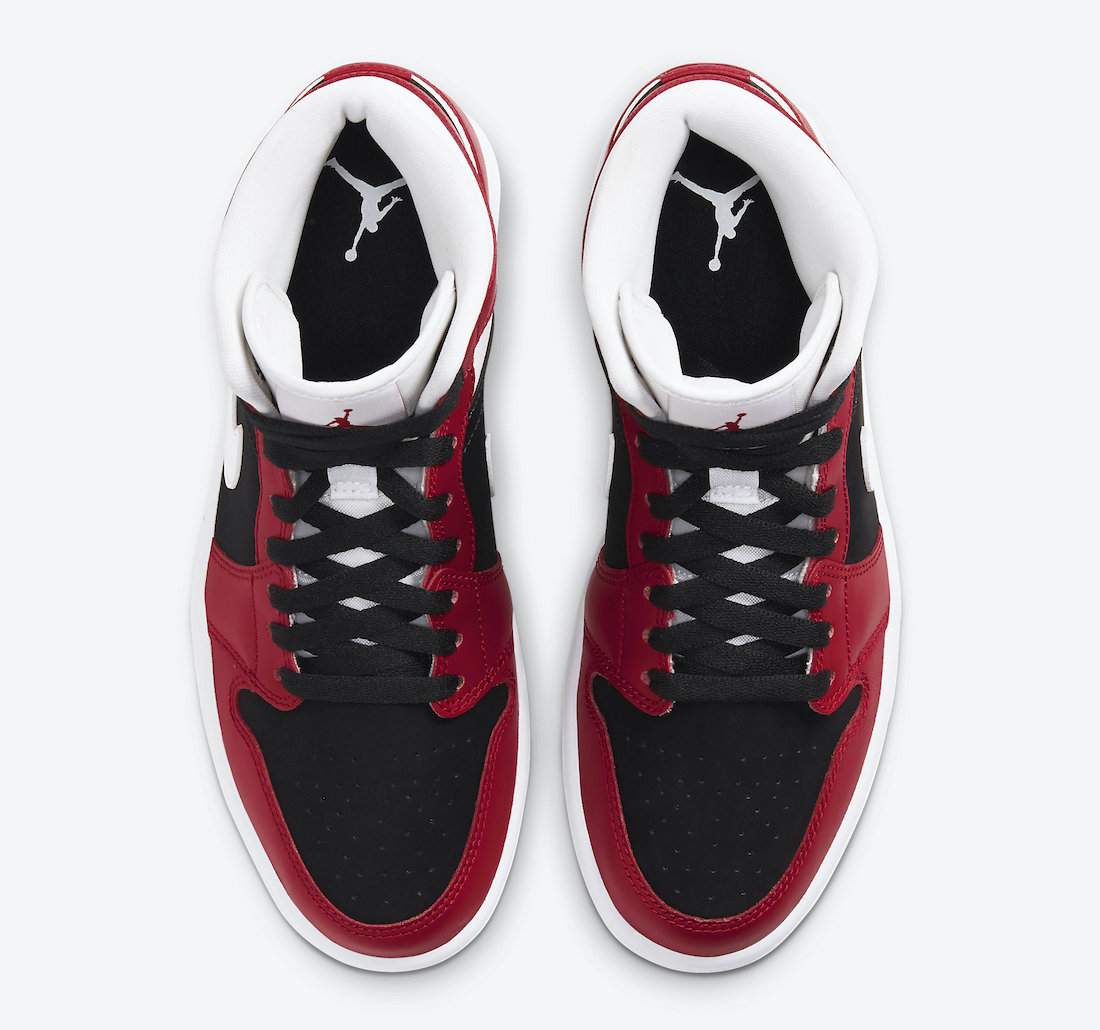 Air Jordan 1 Mid WMNS Gym Red White Black BQ6472-601 Release Date