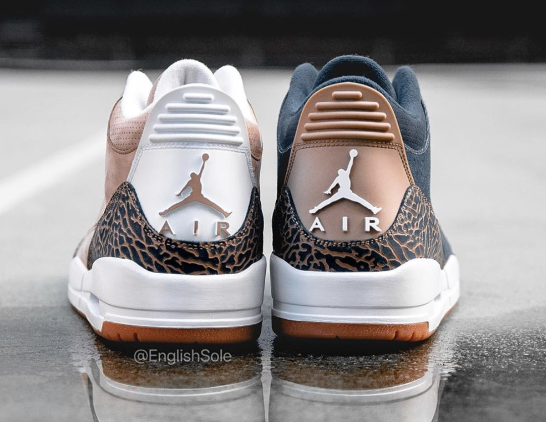 Air Jordan 3 Denim Khaki Heel Samples