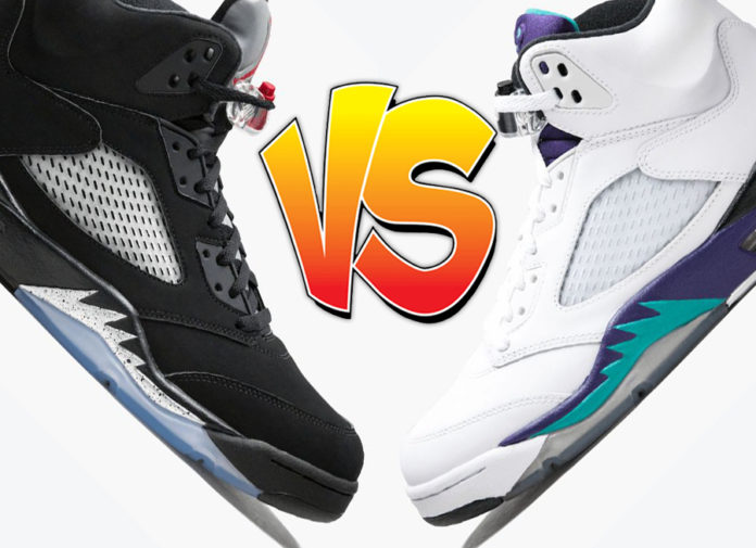 Air Jordan 5 Metallic vs Grape Poll