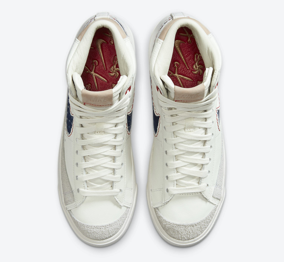 Denham Nike Blazer Mid CU8054-100 Release Date - Sneaker Bar Detroit