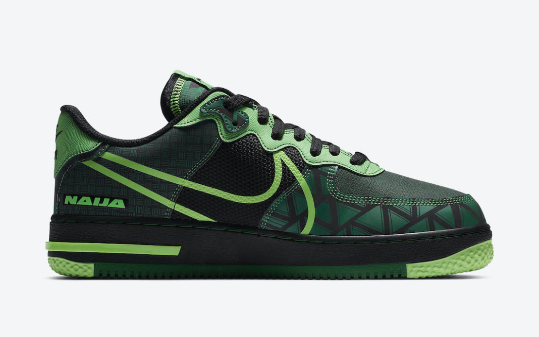 Nike Air Force 1 React Naija CW3918-001 Release Date - SBD