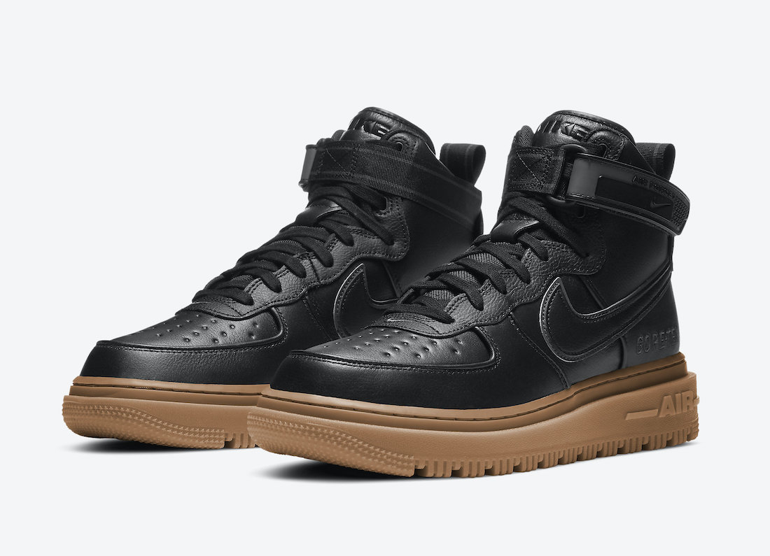 Nike Air Force 1 Gore-Tex Boot Black Gum CT2815-001 Release Date - SBD