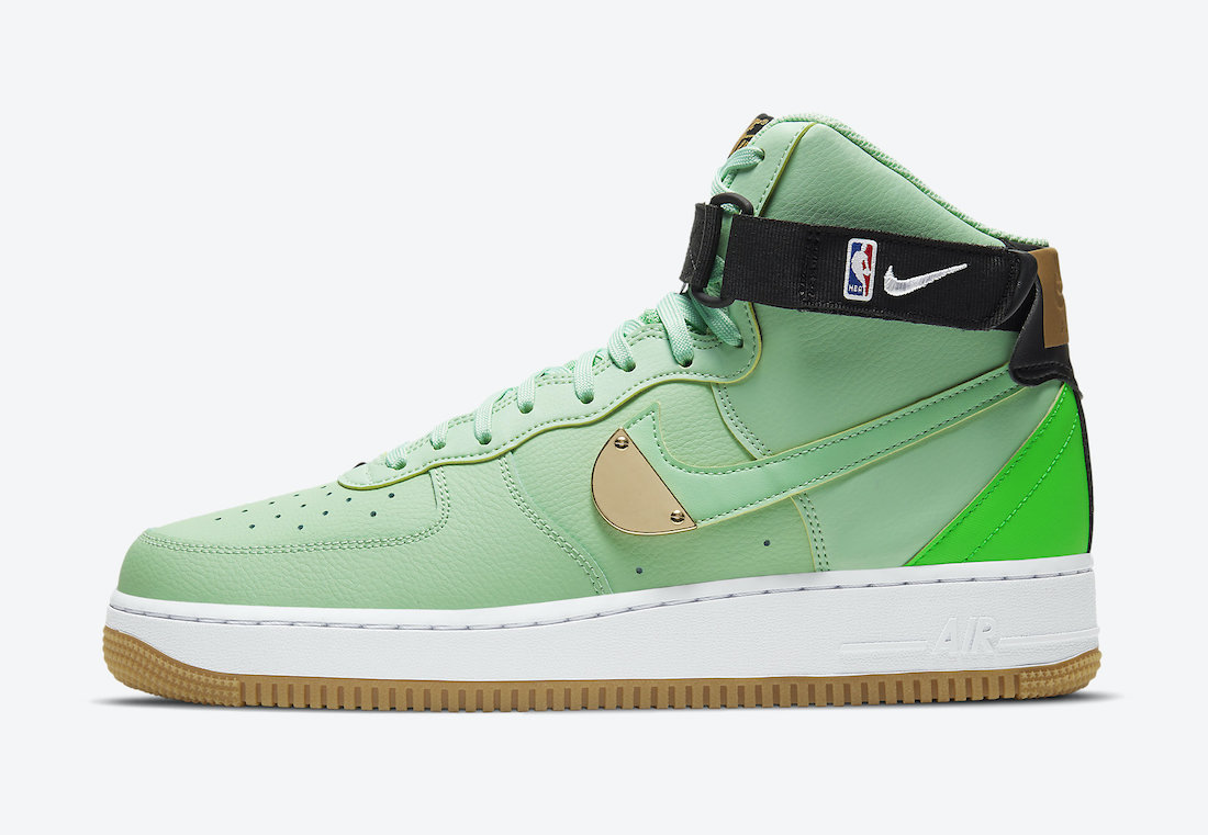 Nike Air Force 1 High NBA Green CT2306-100 Release Date