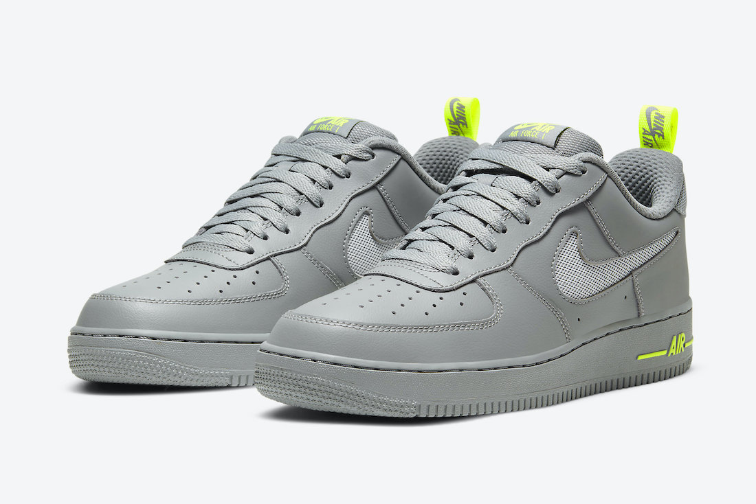 Nike Air Force 1 Low Grey Volt DC1429-001 Release Date
