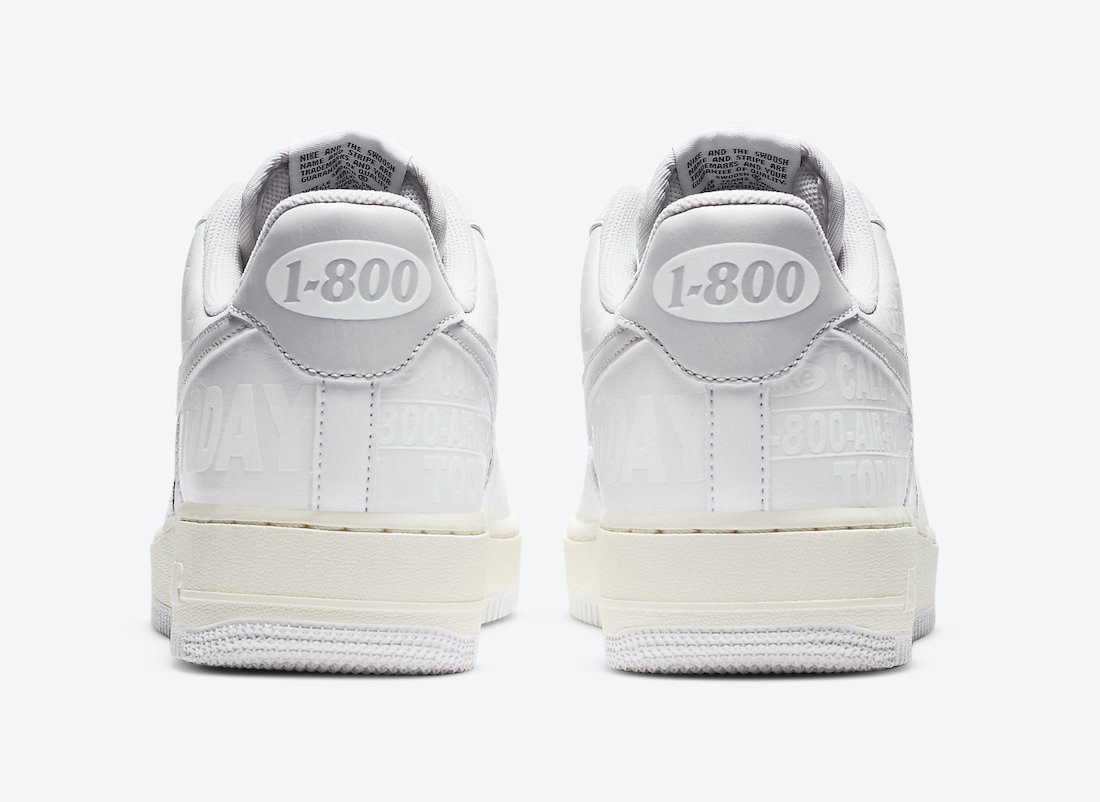 Nike Air Force 1 Low Toll Free CJ1631-100 Release Date