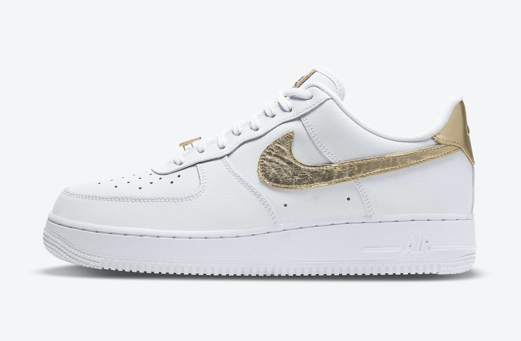Nike Air Force 1 Low White Gold Date - SBD