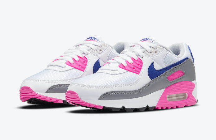 Nike Air Max 90 WMNS Concord Pink Blast CT1887-100 Release Date - SBD