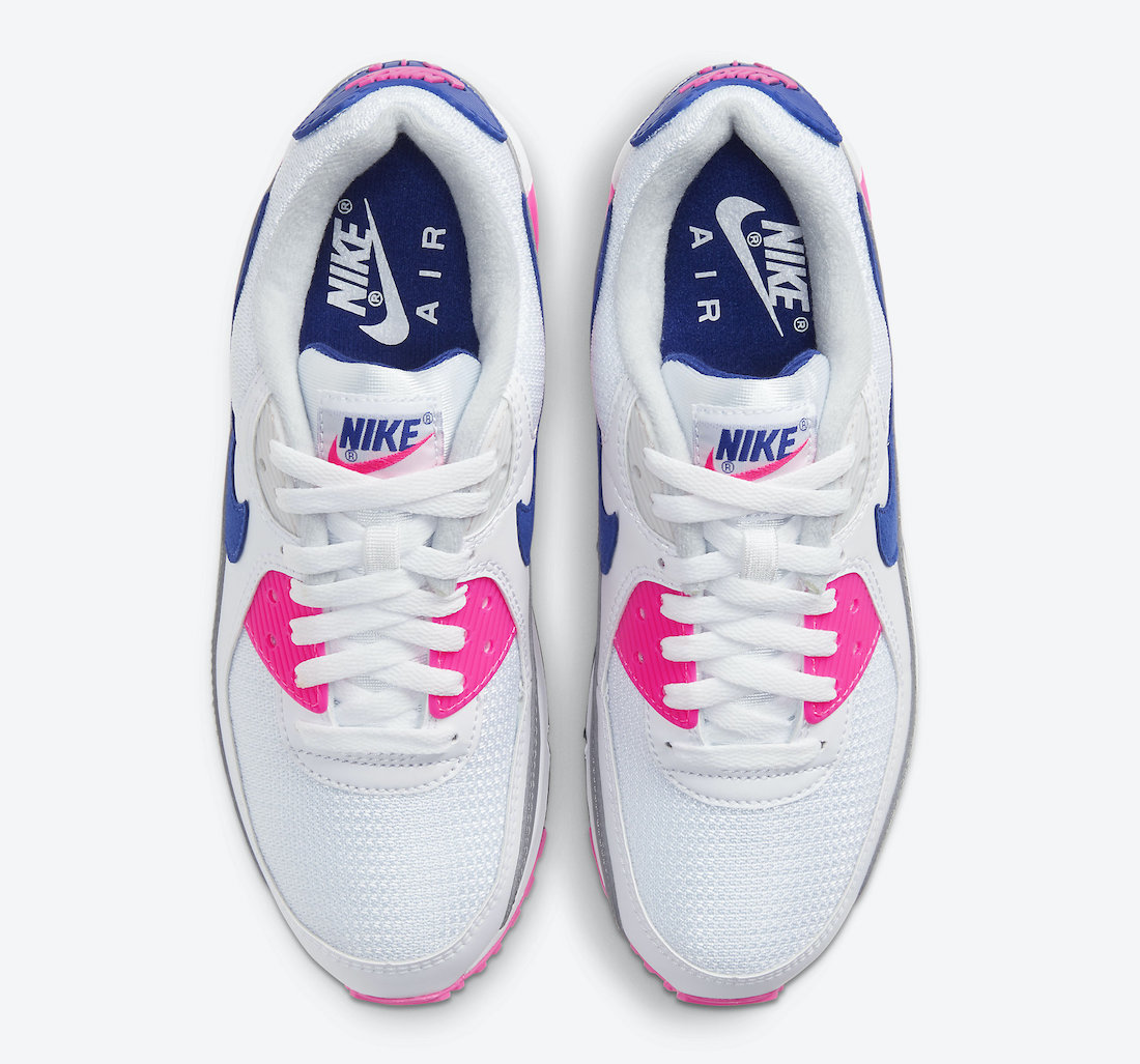 Nike Air Max 90 WMNS Concord Pink Blast CT1887-100 Release Date - SBD