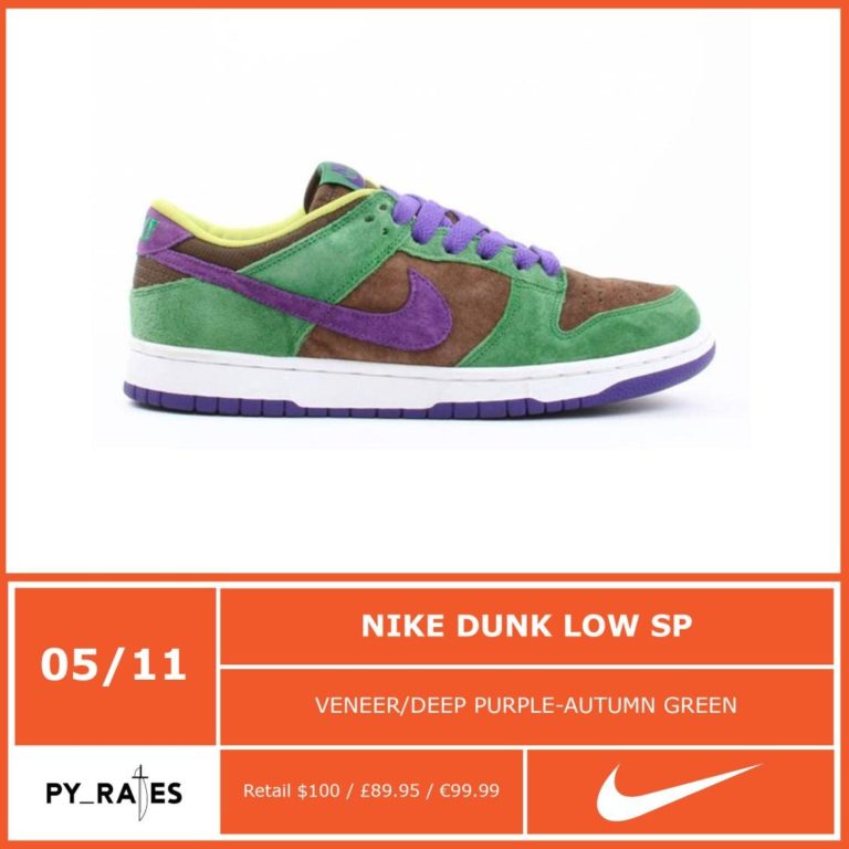 nike dunk low veneer release