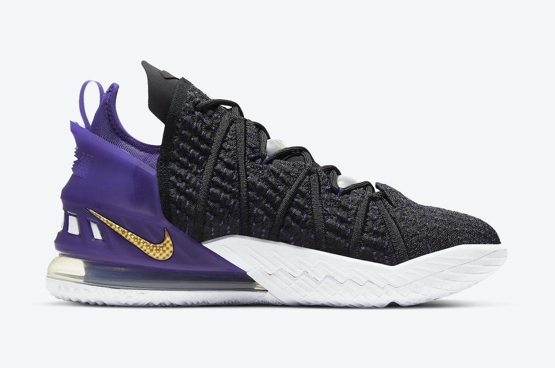 Nike LeBron 18 Lakers Court Purple CQ9283-004 Release Date