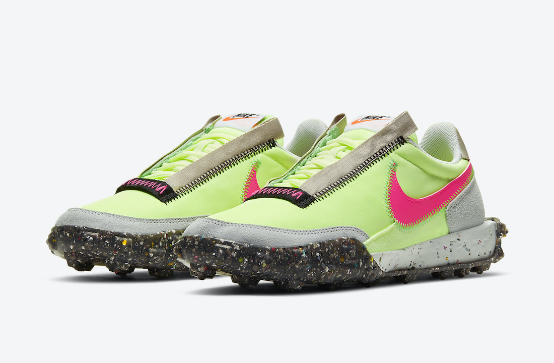 Nike Waffle Racer Crater Barely Volt CT1983-700 Release Date