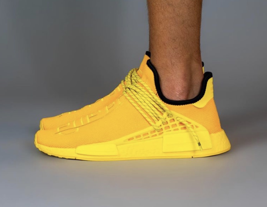 human race yellow on feet