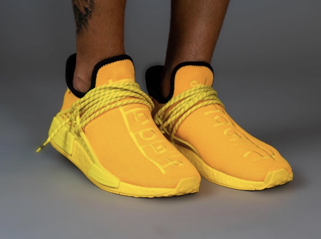 Pharrell adidas NMD Hu Yellow GY0091 Release Date On Feet 5