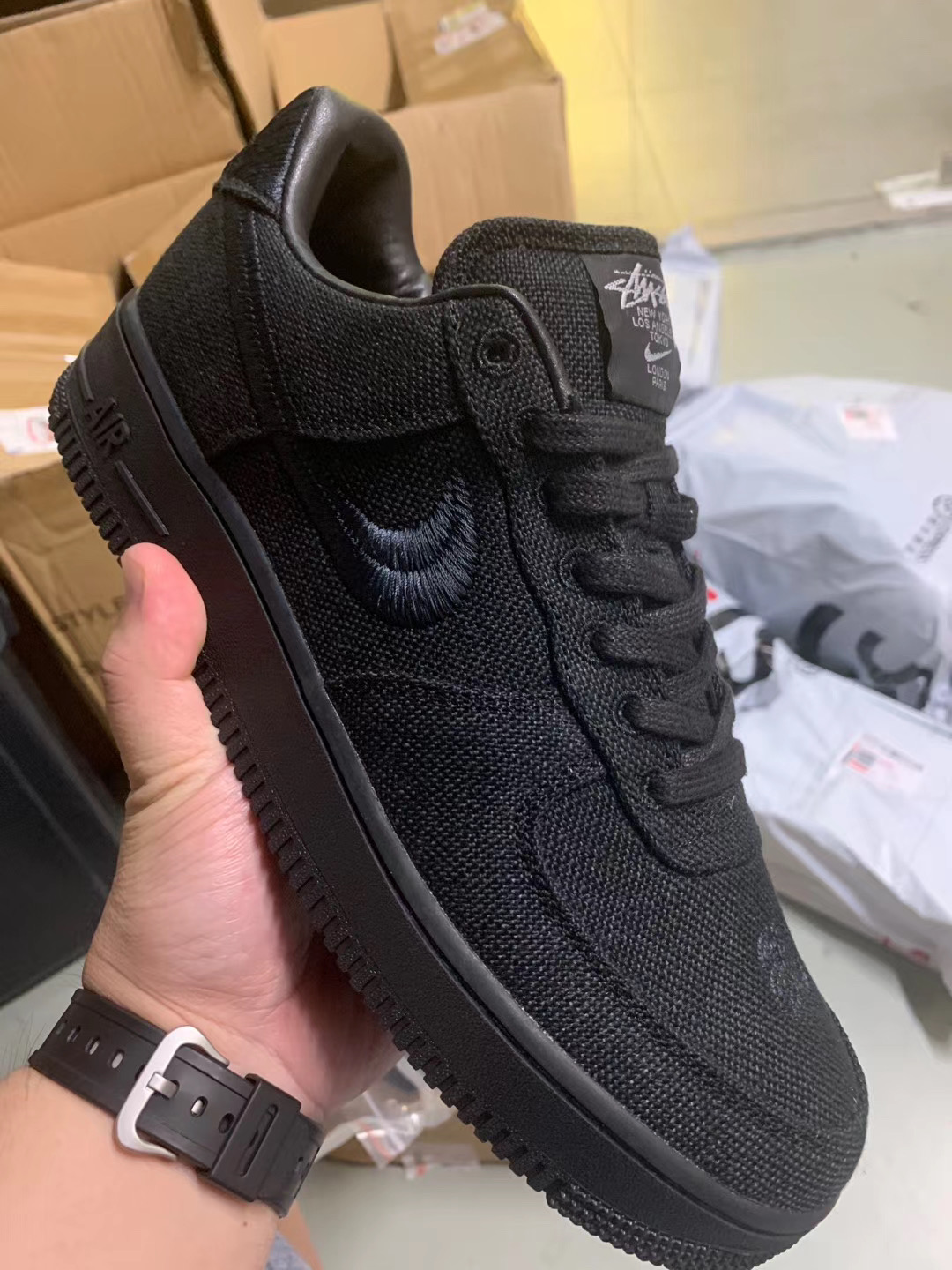 Stussy Nike Air Force 1 Low Black CZ9084-001 Release Date