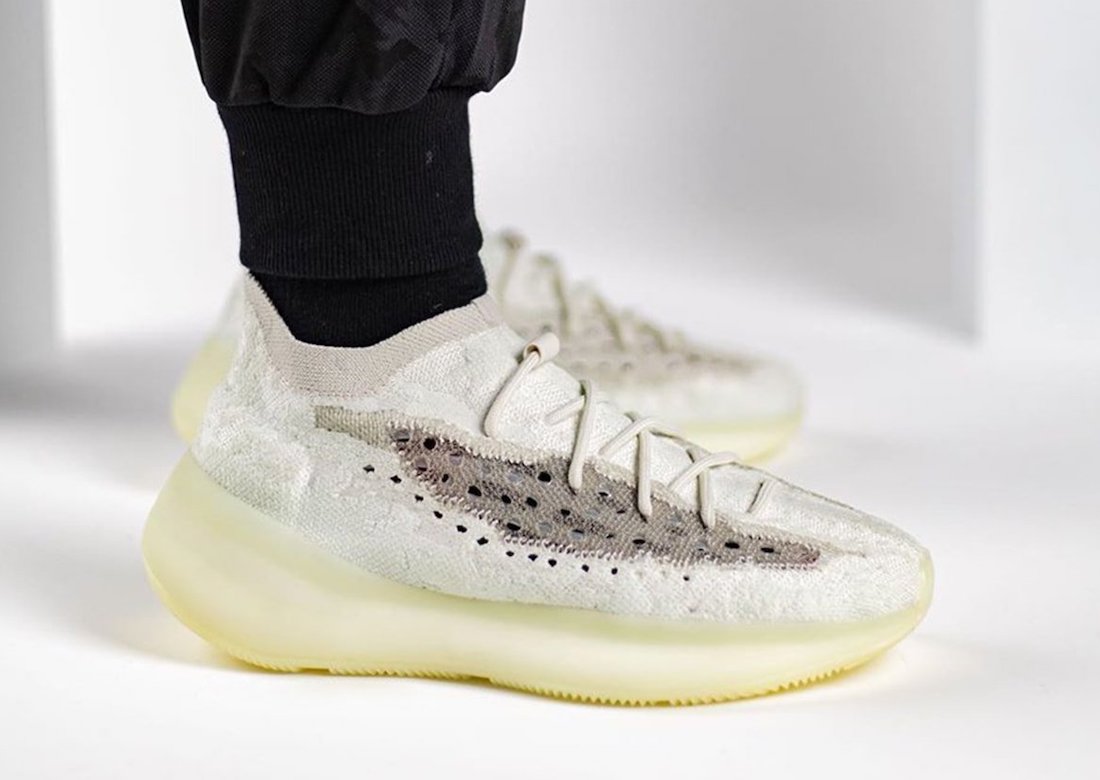 adidas Yeezy Boost 380 Calcite Glow Release Date On-Feet
